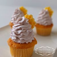 Honig Cupcakes Lavendelcreme
